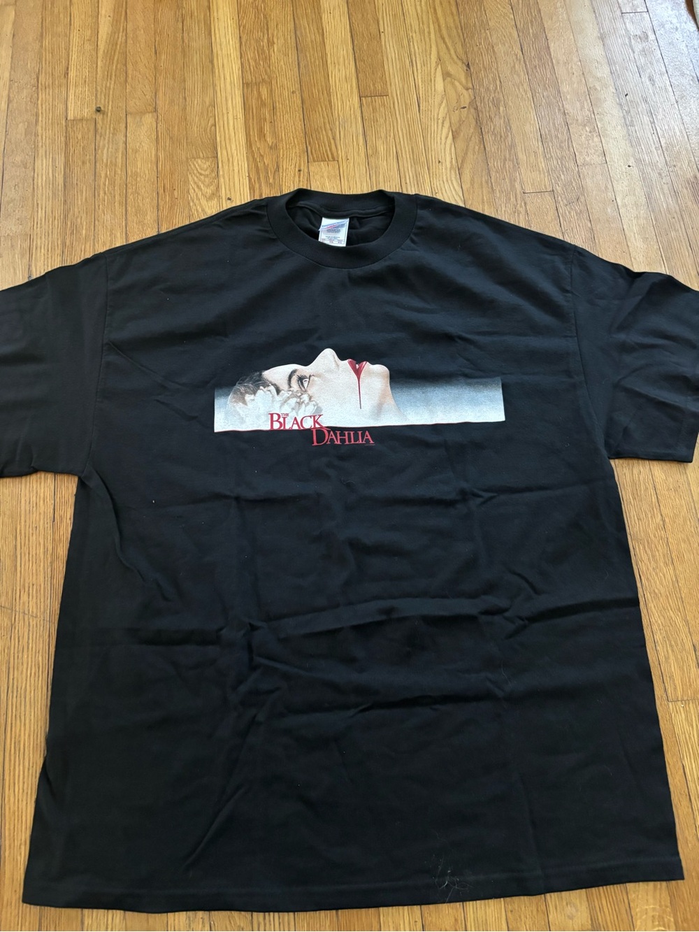 Vintage 2006 Black Dahlia Graphic Tee - Black movie promo Deadstock xl